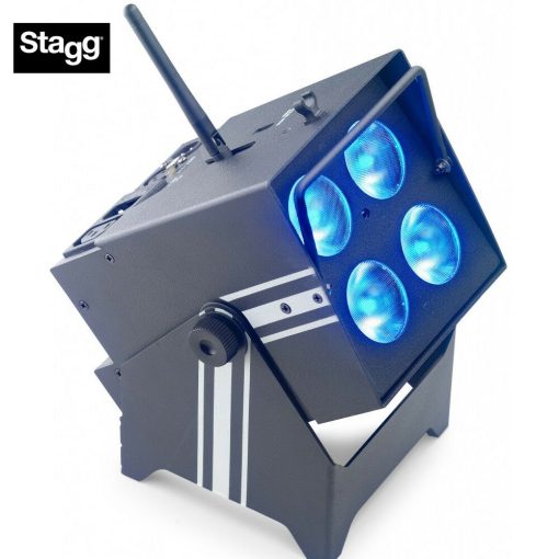 Stagg SLI BAT-48-1 Battery-Powered PARcan 4 x 8-Watt (6 in 1) LED w/Wireless DMX & Remote Control