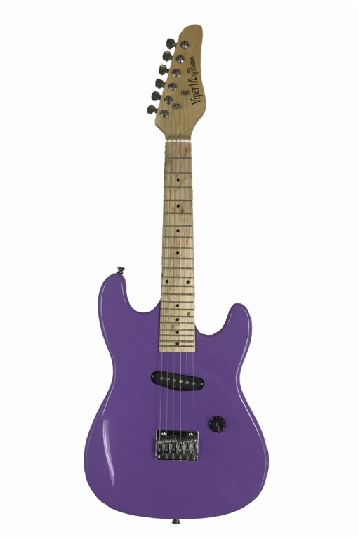 Viper GE32-PL 1/2 Kids 32'' Half Size Electric Guitar w/Gig Bag, Strap, Picks, Cable, Strings & Cable