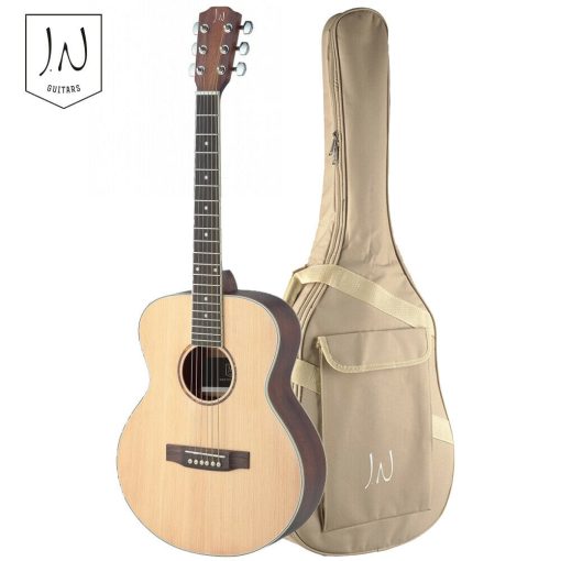 James Neligan ASY-A MINI LH Solid Spruce Top Mini Travel 6-String Acoustic Guitar w/Bag  For Lefty